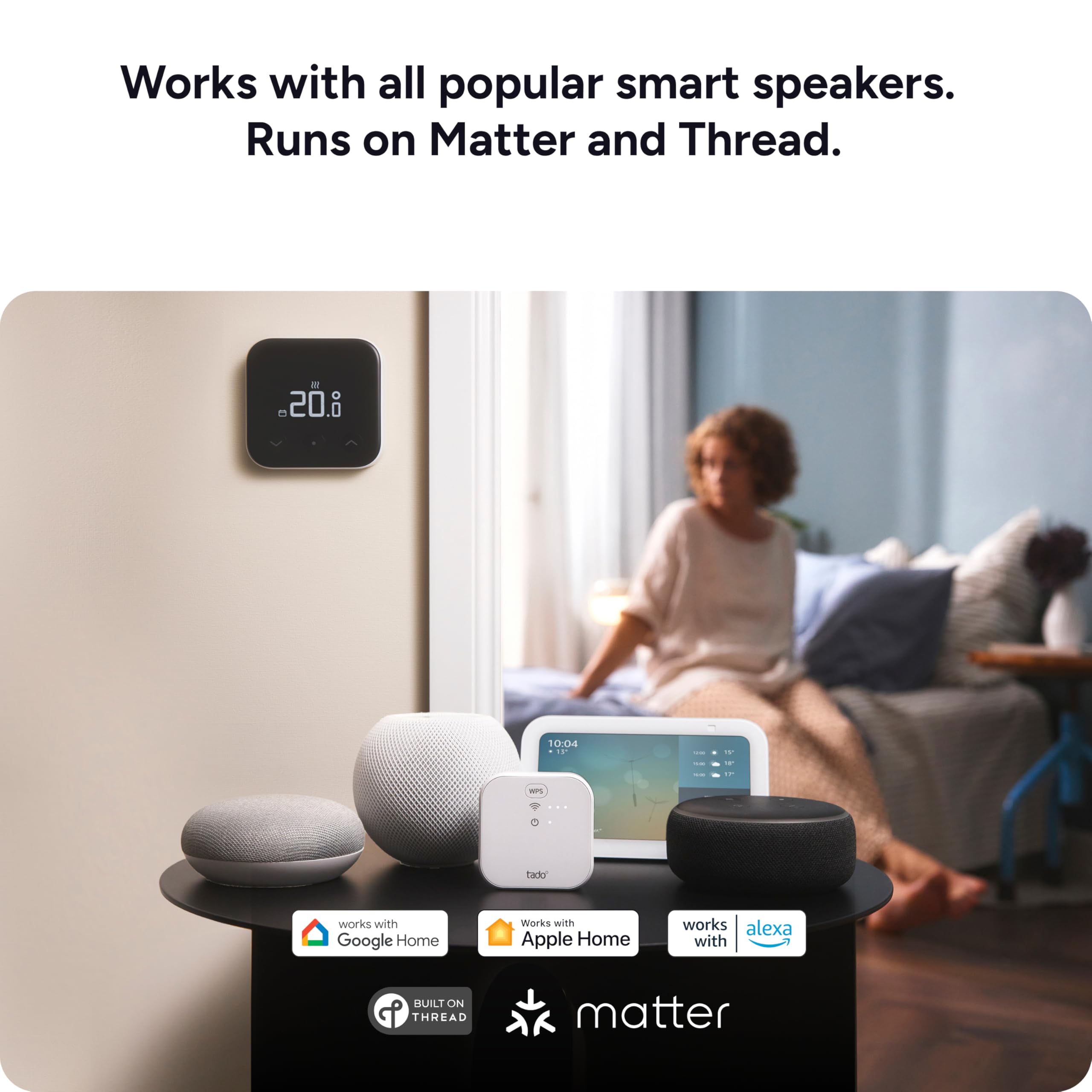 tado Bridge X, Thread Border Router i wzmacniacz sygnału do Tado X i innych urządzeń obsługujących gwint w sieci Smart Home