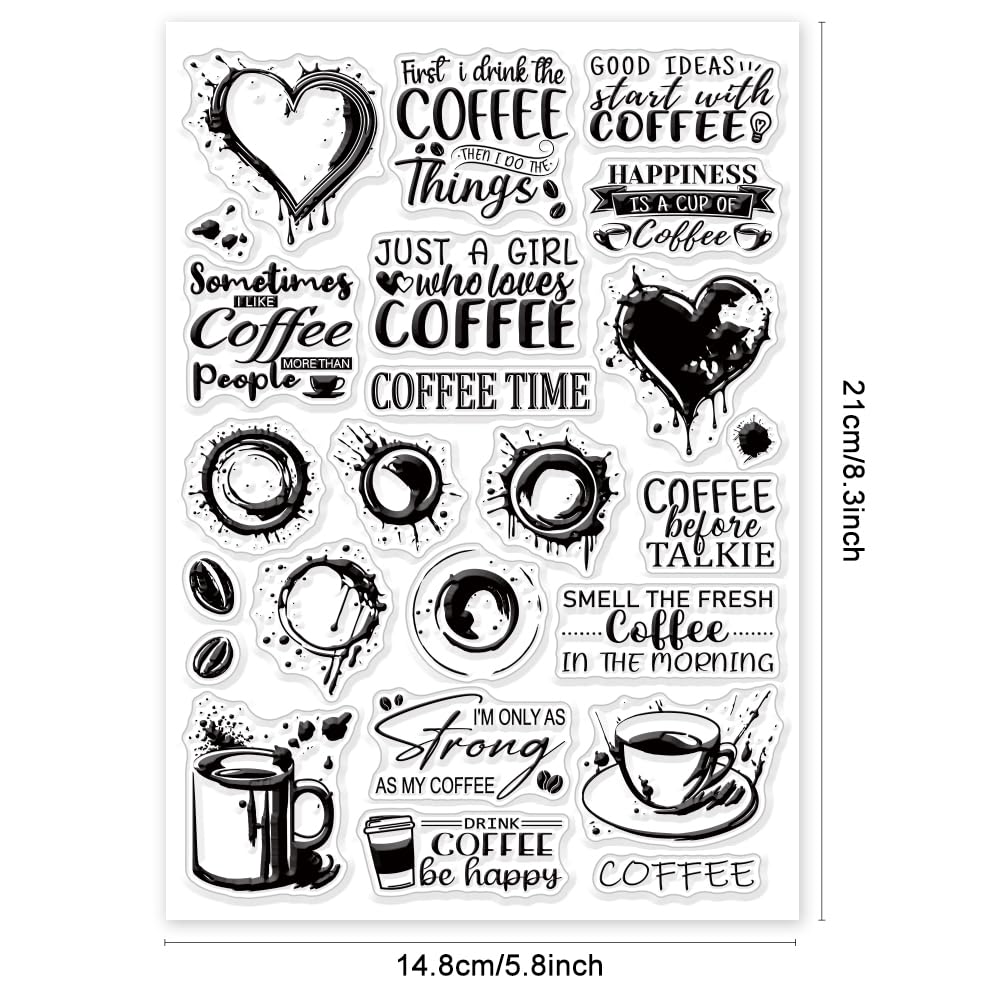 Stamperia Coffee & Chocolate Clear Stempels – Elements