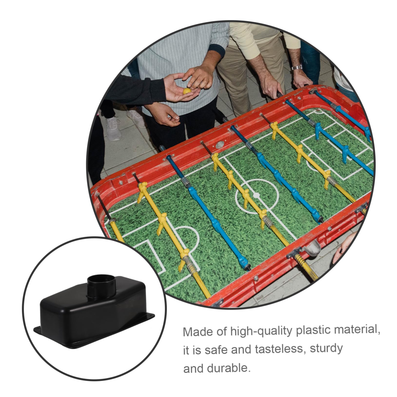 TOYANDONA Accesorios De Mesa Accesorios para Futbolín Cajas De Bolas De Reemplazo De Futbolín Accesorios De Futbolín Partes De Futbol Negro Plástico Ecológico