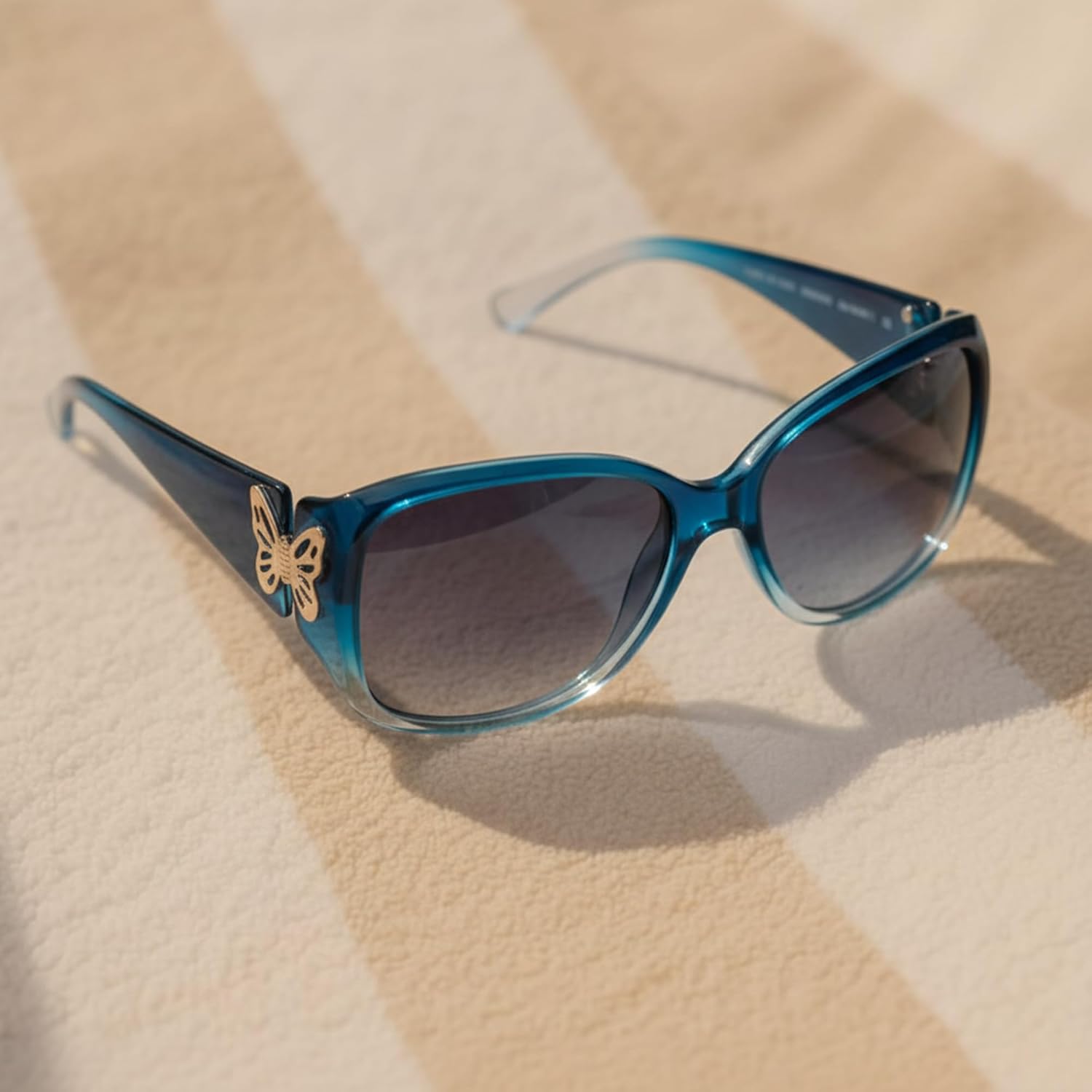 Myiaur Polarized Sunglasses for Women, Trendy Retro Shades with UV400 Protection Butterfly Decors (2 Pack) - Image 6