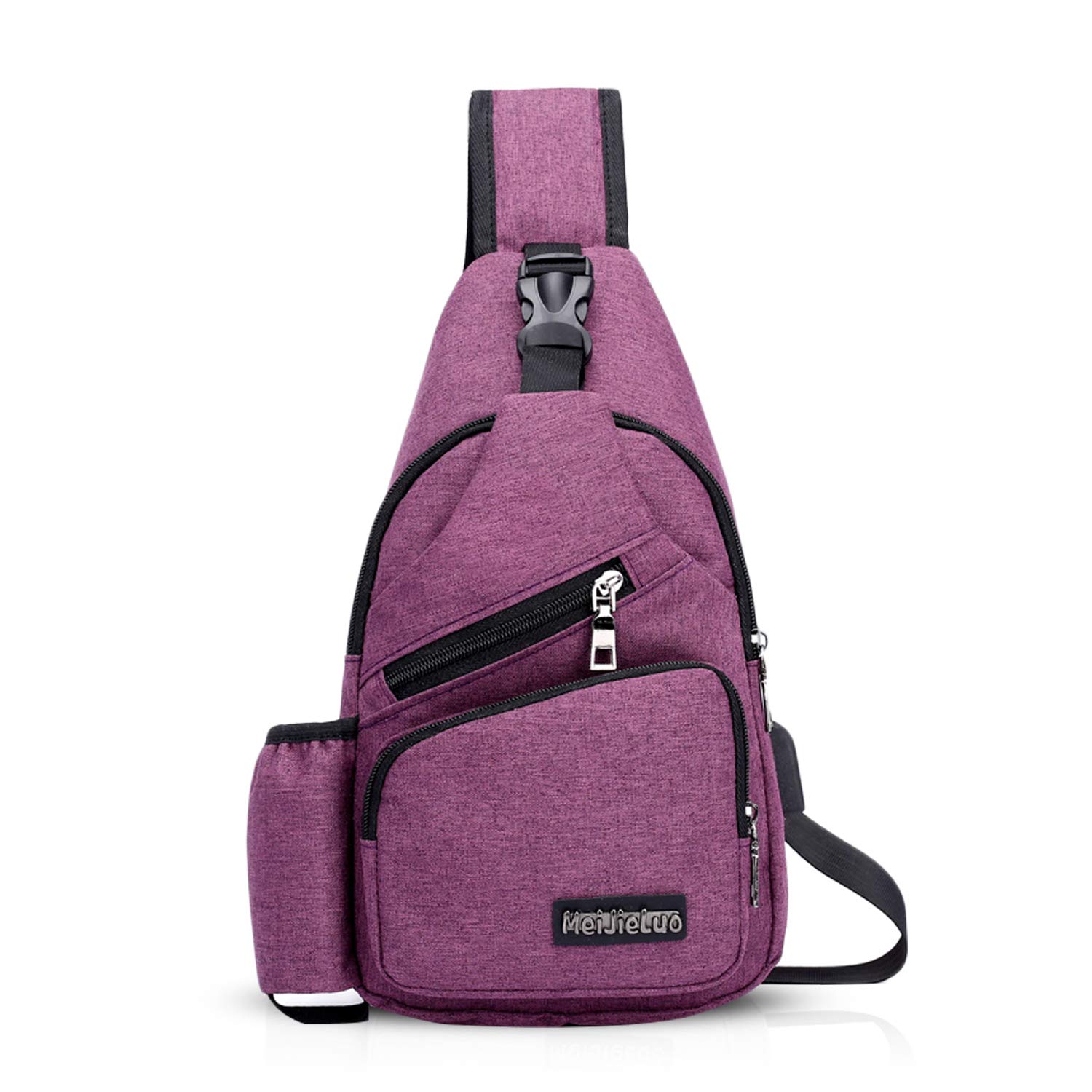 FANDARE Uomo Monospalla Donna Zaino Monospalla Borsa a Tracolla Borsa Sportiva Sling Bag, Crossbody Bag per Viaggio, sport, campeggio,Ciclismo,Alpinismo Impermeabile Poliestere