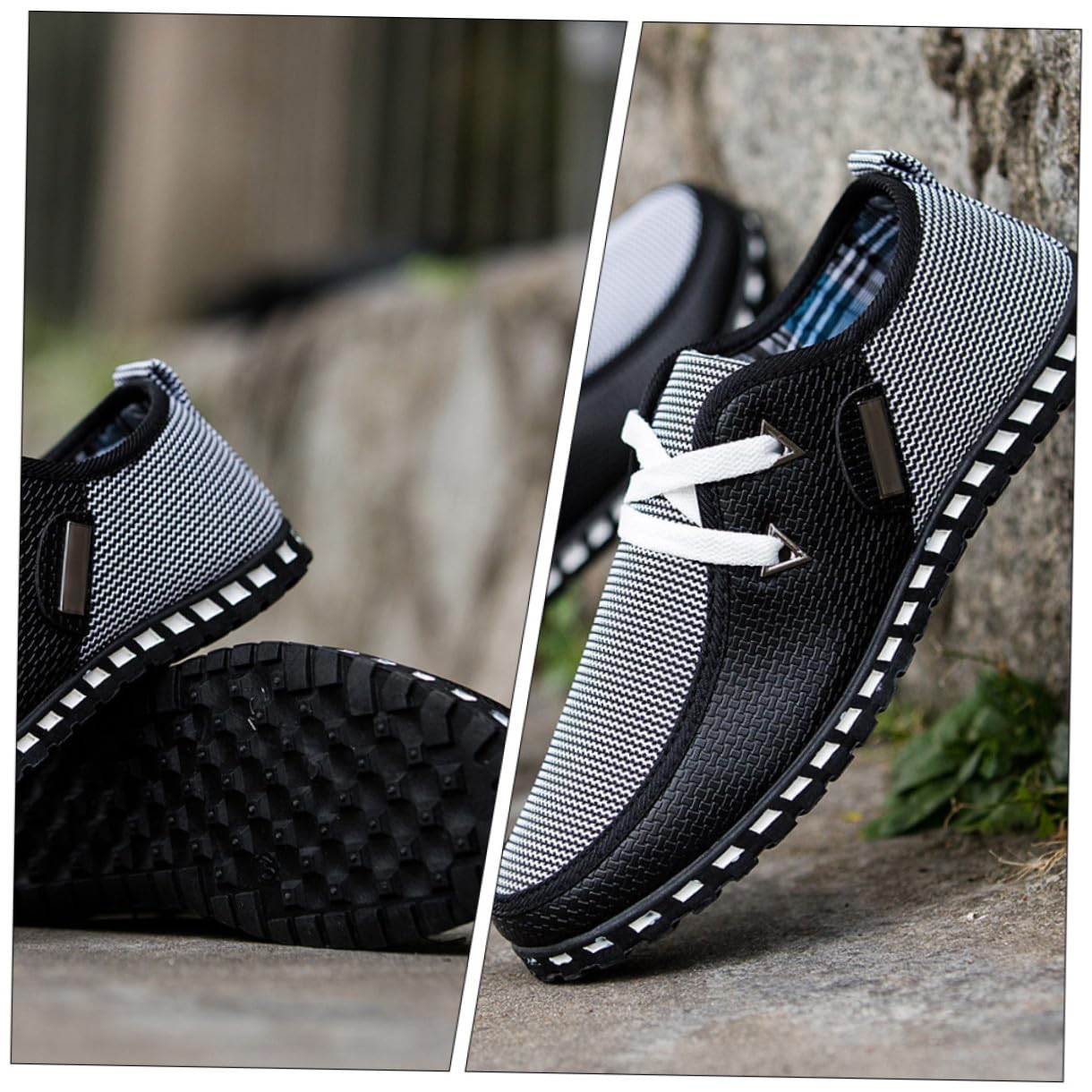 Scarpe a Cuffia Scarpe x Camminata Scarpe Camminata Antiscivolo Scarpe scarpeuomo Scarpe Traspiranti Uomini Scarpe da Uomo comode Calzature da Uomo : Panno Bianca