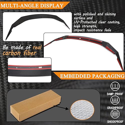 Miniatura 7 de MCARCAR KIT Borde de parachoques delantero de fibra de carbono real para BMW Serie 5 F90 M5 Base y competition Sedan 4 puertas 2021-2022 Protector