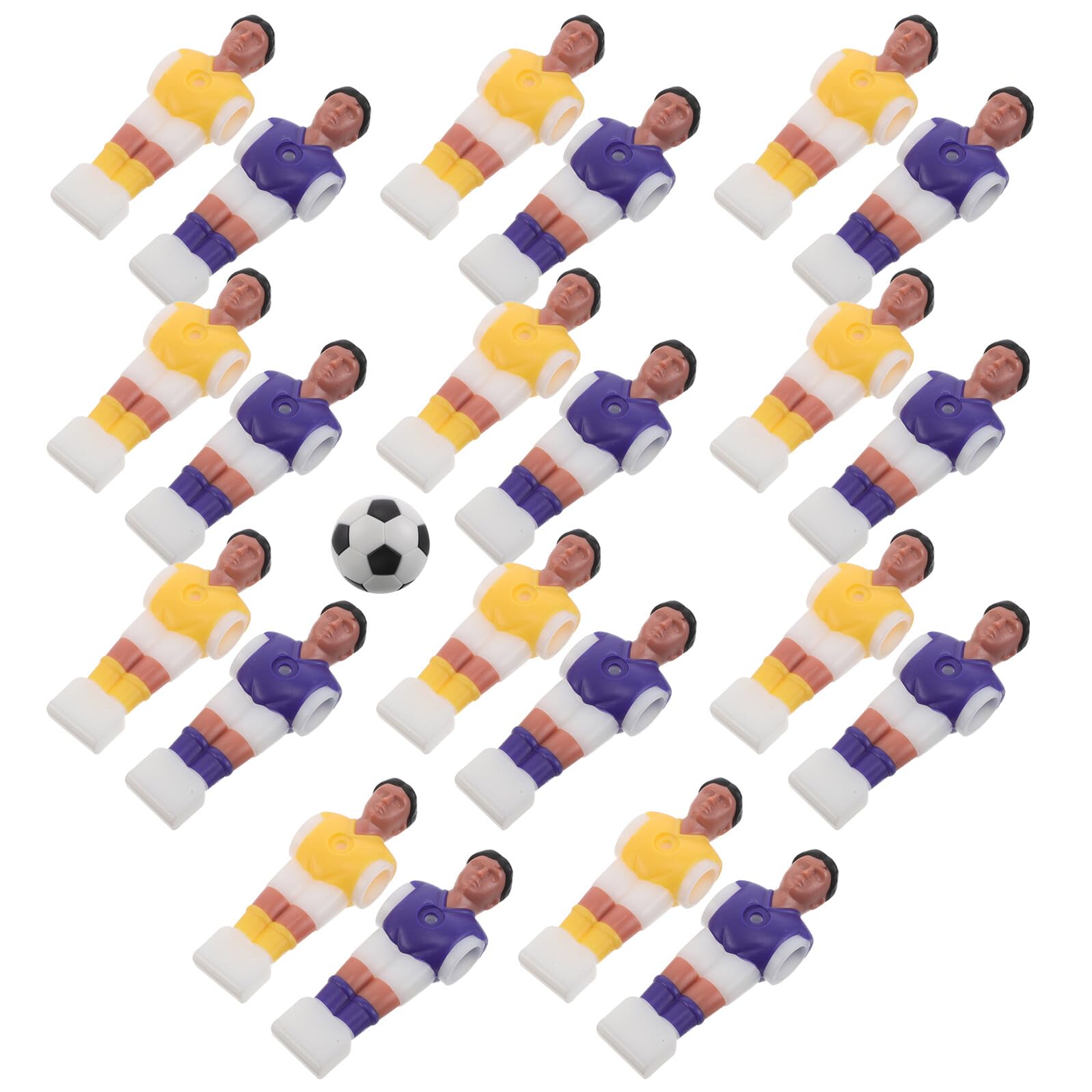 Giocatori di Calcio in Resina per Biliardino di Miniature con Mini Calcio Accessori per Giochi da Tavolo Sportivi Figure d Azione per Biliardino