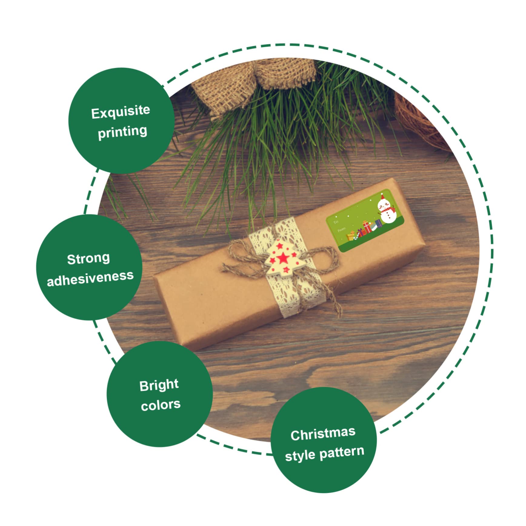Tofficu 3rollen Weihnachtsaufkleber Selbstklebend Cartoon Geschenkaufkleber Für Umschläge Geschenkpapiere Für Weihnachtskarten Bastelprojekte Und Geschenkverpackungen