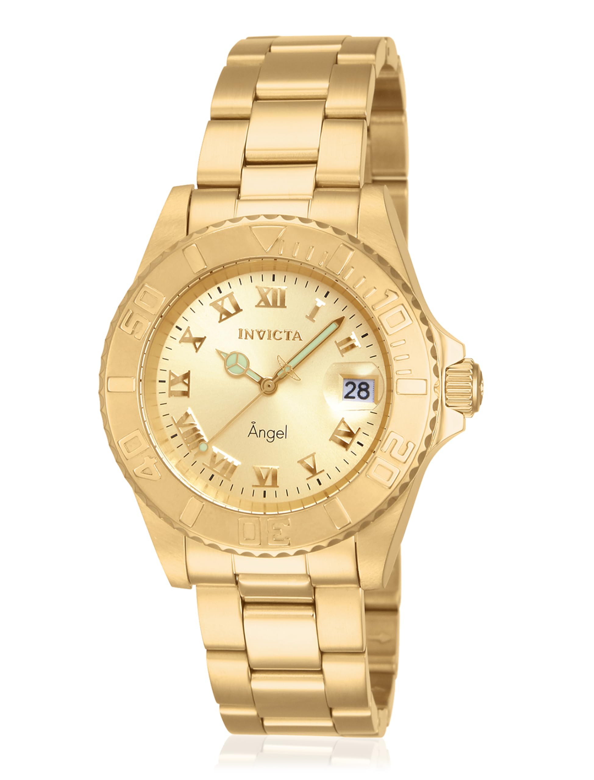 Invicta Women's INVICTA-14321 Angel Analog Display Swiss Quartz Gold Watch