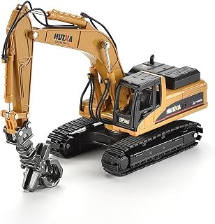 1/50 Crawler-Type Timber Grab Excavator Construction Vehicle Toys, Vehicle Toys for Kids, Outdoor Sandbox Car Toys, Birthday Gift Toddler Boy Kid