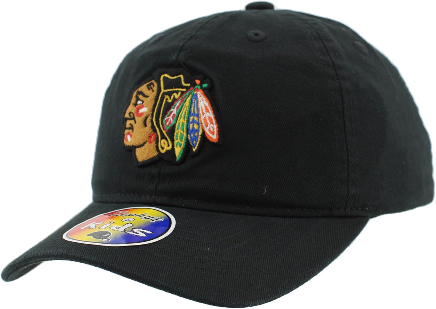 ZHATS NHL Unisex Kids NHL Officially Licensed Youth Adjustable Hat Scholarship Icon Black