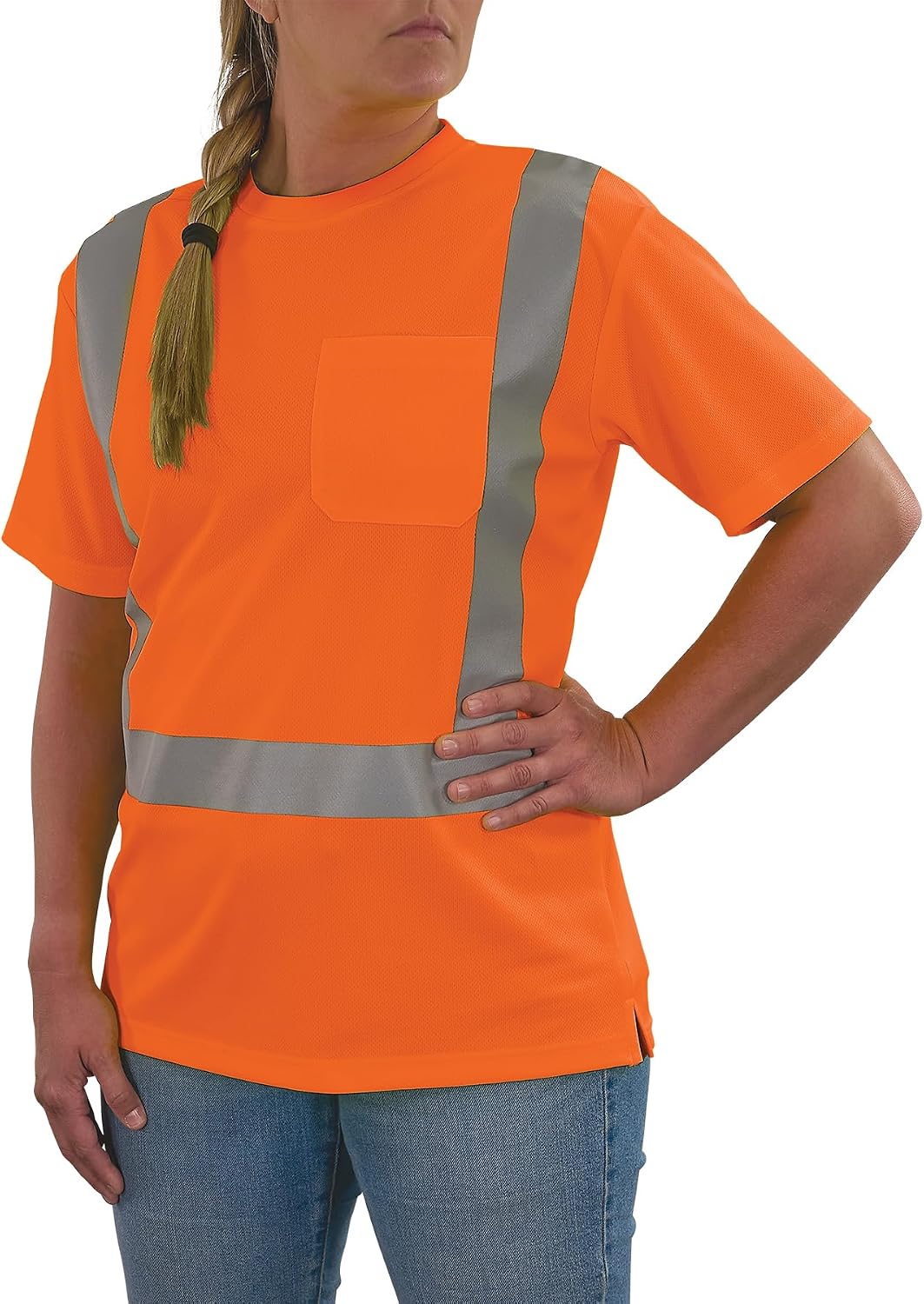Ergodyne Unisex Adult Glowear 8274 Women’s Essential Hi-vis T-Shirt - Type R, Class 2