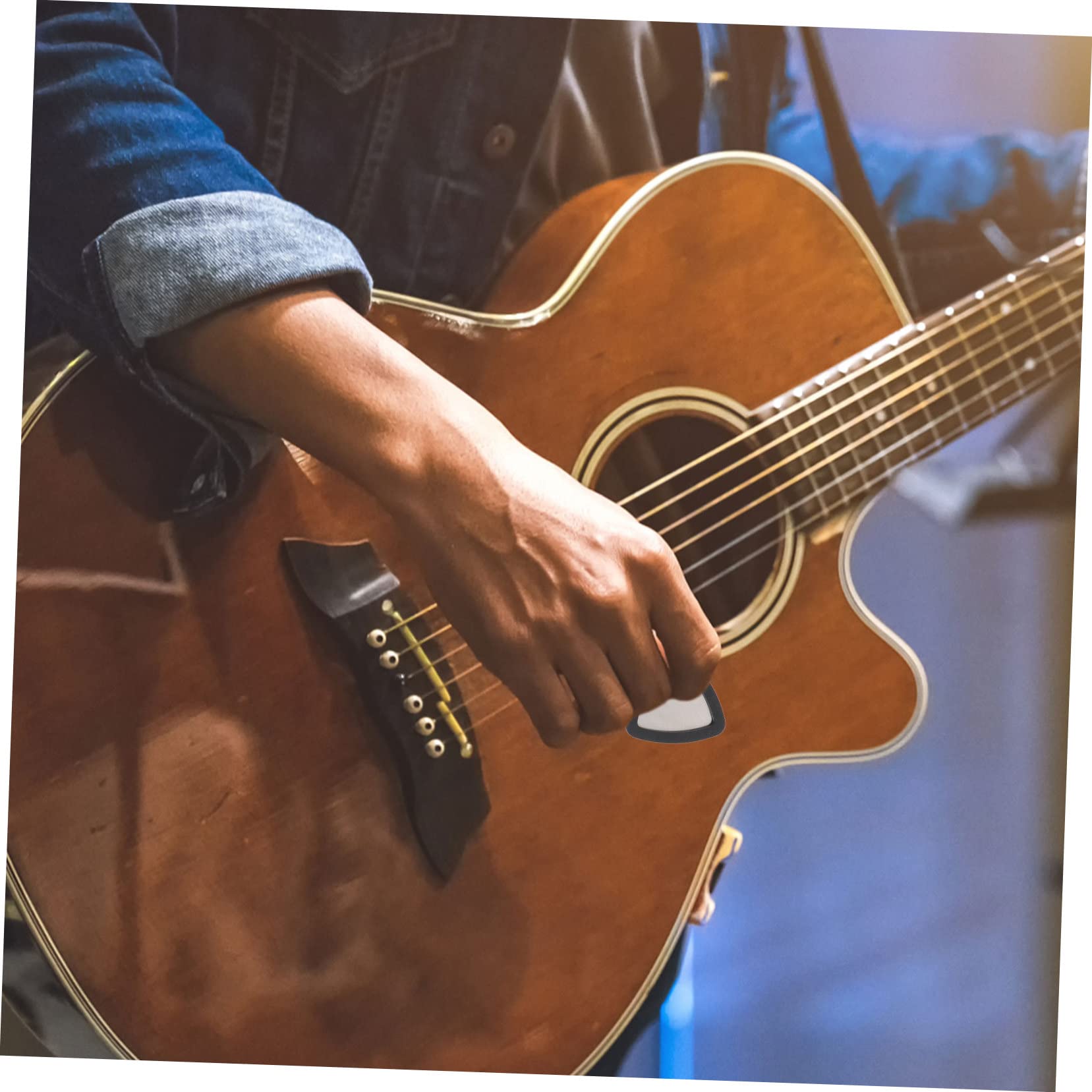 TOYANDONA 5 Zestawów Silikonowe Klipsy Pick Części Do Kostki Do Gitary Silikonowy Brelok Do Kluczy Uchwyt Na Kostkę Do Gitary Gitara Chwytak Ochraniacz Pozytywny i Żel Krzemionkowy