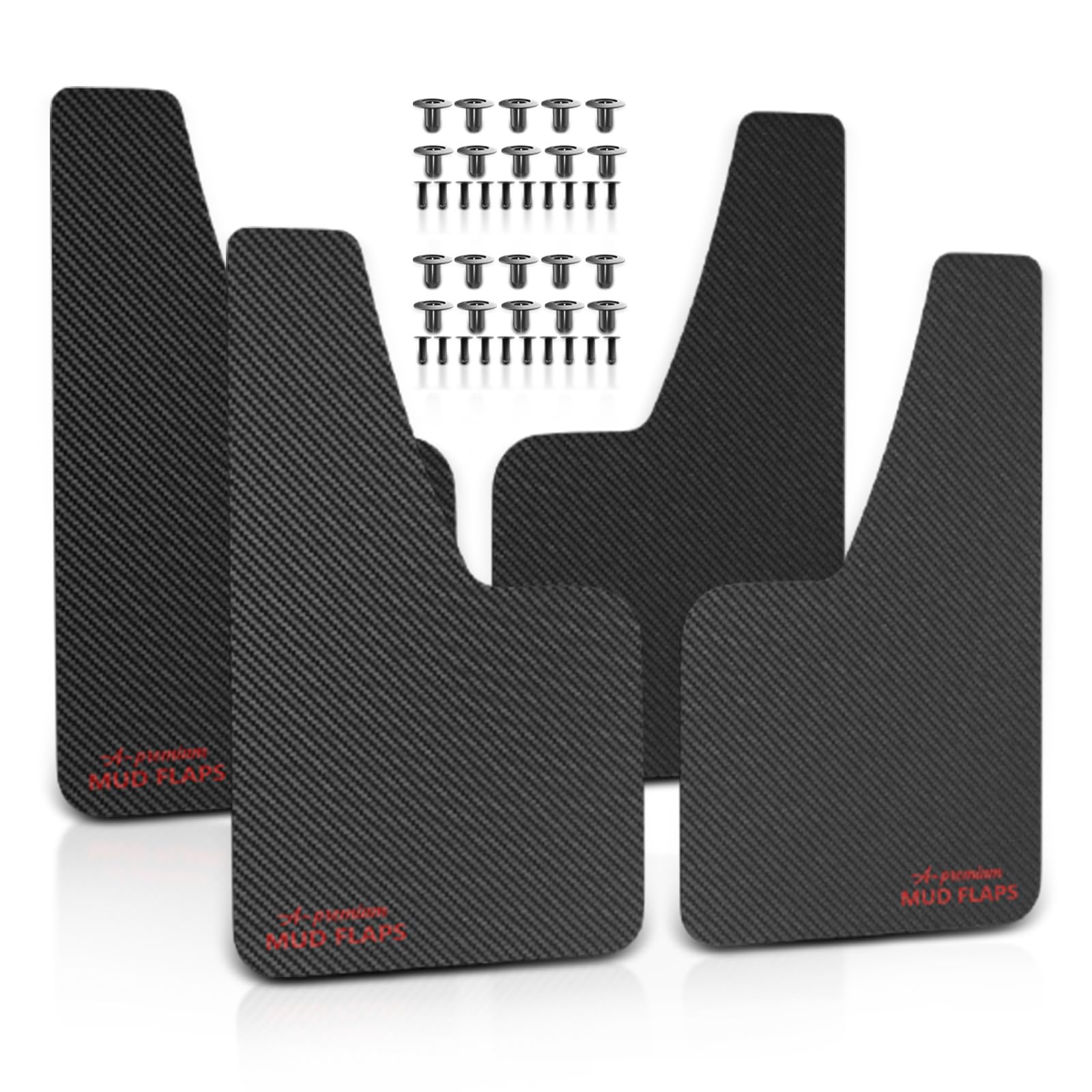 Universele spatbescherming, zwart, voor auto, combi, limousine, SUV, hatchback, cabriolet Coupé, MPV, pickup, vrachtwagen, alle carrosserie, 390mm * 298mm, 2 stuks