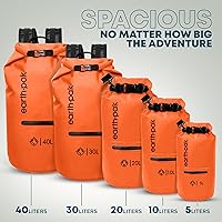 Vista 2 de Earth Pak Waterproof Dry Bag with Zippered Pocket - Waterproof Dry Bag Backpack Keeps Gear Dry