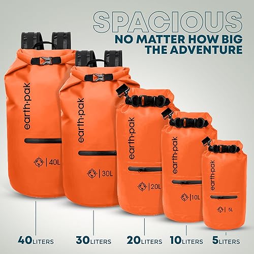 Miniatura 2 de Earth Pak Waterproof Dry Bag with Zippered Pocket - Waterproof Dry Bag Backpack Keeps Gear Dry