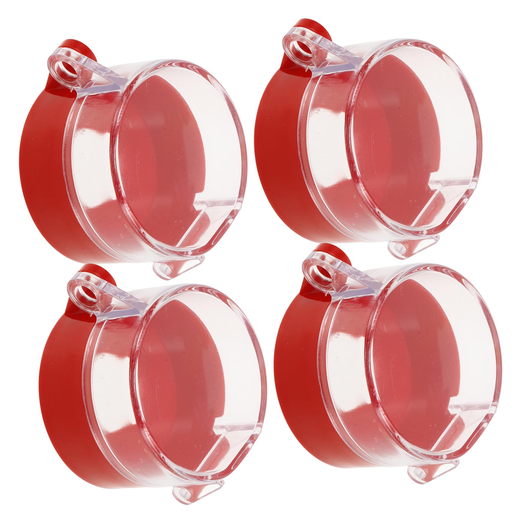 SOLUSTRE Stop Button Guard 4 Pack Button Protectors for Machines Plastic Easy Installation Protects Against Accidental Press