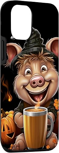 Miniatura 6 de iPhone 12 mini Pig Pumpkin Spice Latte Autumn Thanksgiving Halloween Case
