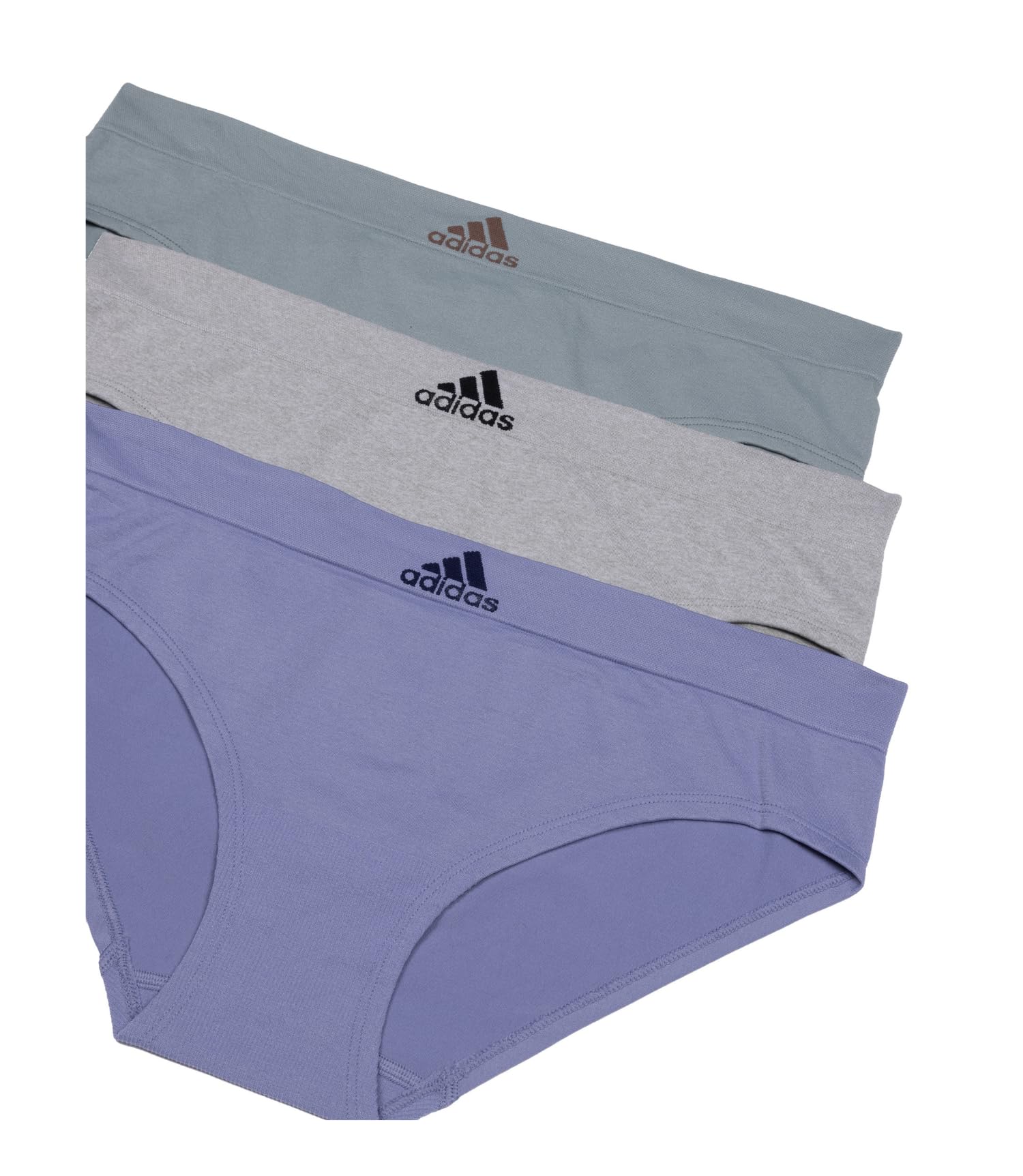 Adidas Womens Seamless Hipster Underwear 3-Pack Slip a Culotte Donna (Pacco da 3)