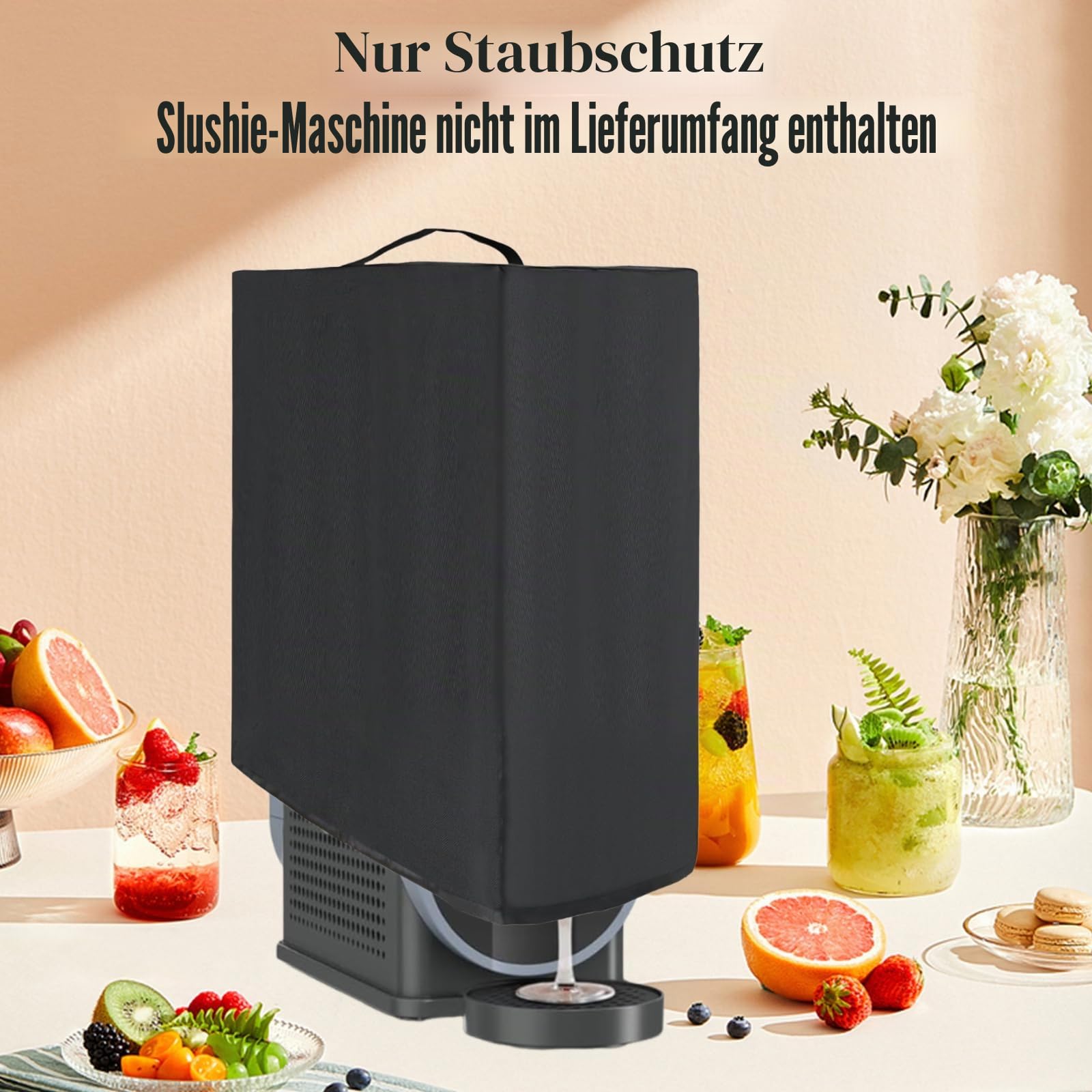 Slushie Maschine Abdeckung für Ninja Frozen Drink Maker, 600D Oxford Tuch Staubschutz Schutzhülle Wasserdichte Abdeckung für Ninja Fs301 Professionelle Gefrorene Getränke Maschine(48 x 17 x 42cm)
