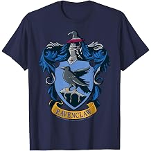 Harry Potter Ravenclaw Hogwarts House Nouveau Crest T Shirts and Tees for Men and Women