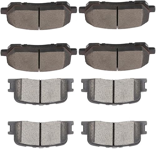 Miniatura 1 de SCITOO Juego de pastillas de freno de cerámica delanteras y traseras D884 D885 para Toyota Highlander 2001-2003