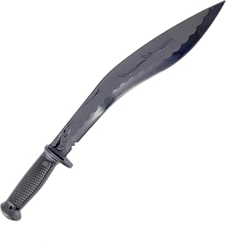 E-BOGU Polypropylene Kukri-Style Black Sword 24.5"