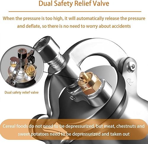 Miniatura 4 de Traditional Chinese Popcorn Machine Maker, Stainless Steel High Pressure Mini Puffed Rice Popcorn Cannon, Retro Hand-Cranked Popcorn Poppers with