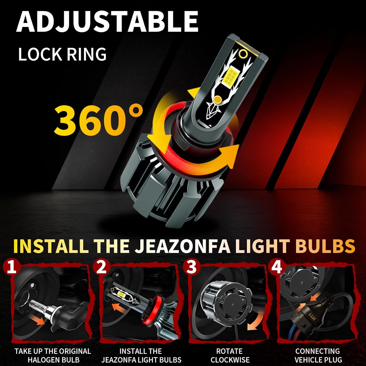 Fit For (2007-2018) Nissan Altima Light Bulbs, Hi & Lo Beam Bulbs+ Fog Lights Bulbs Kit, 6500K White, Plug and play, Pack of 6