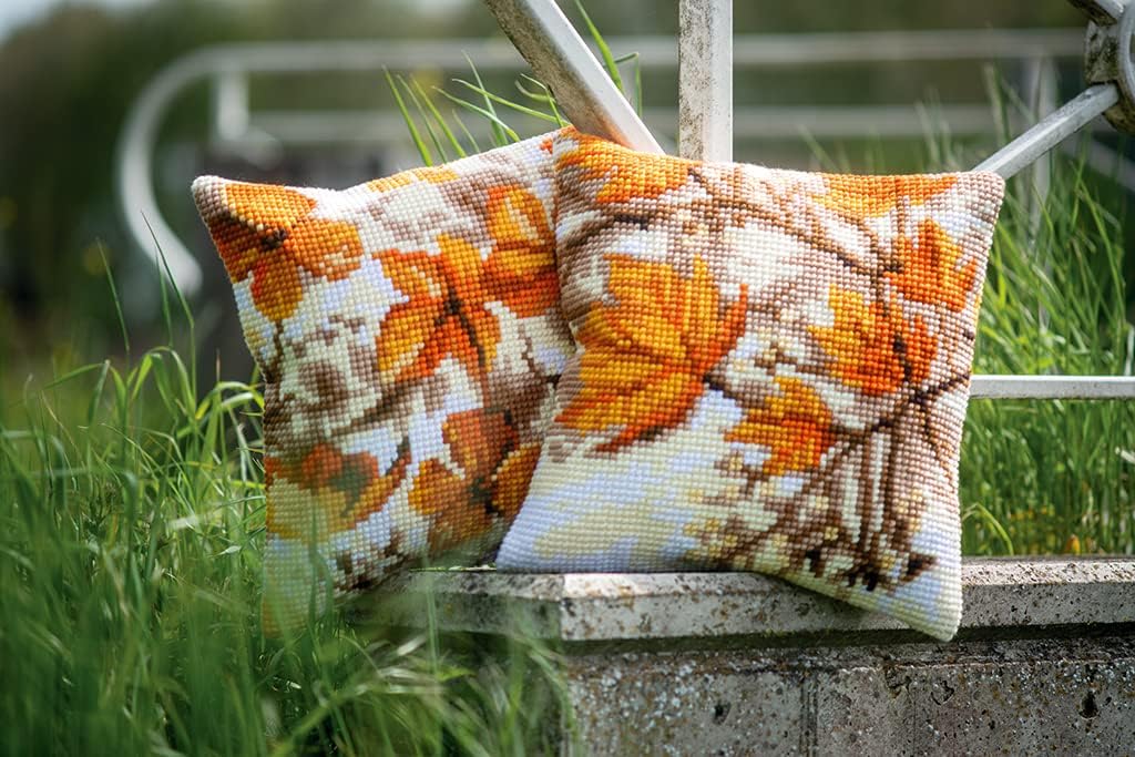 Vervaco Autumn Seeds Chunky Cross Stitch Cushion Panel Kit