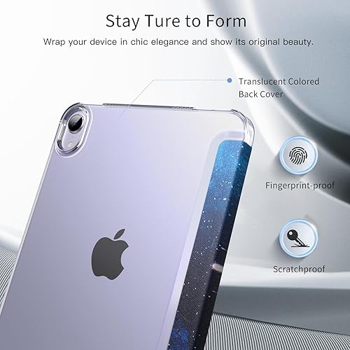 Miniatura 127 de MoKo Funda para iPad mini 7 (A17 Pro) Generation Case 2024, iPad mini 6 2021, funda delgada y ligera de 8.3 pulgadas de carcasa de policarbonato