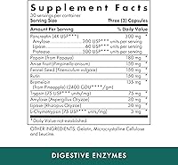Vista 2 de Michael's Health Naturopathic Programs Digestive Enzymes - 90 Capsules - Assists in Digesting Protein, Fats, Starch, Dairy & Carbohydrates - 30
