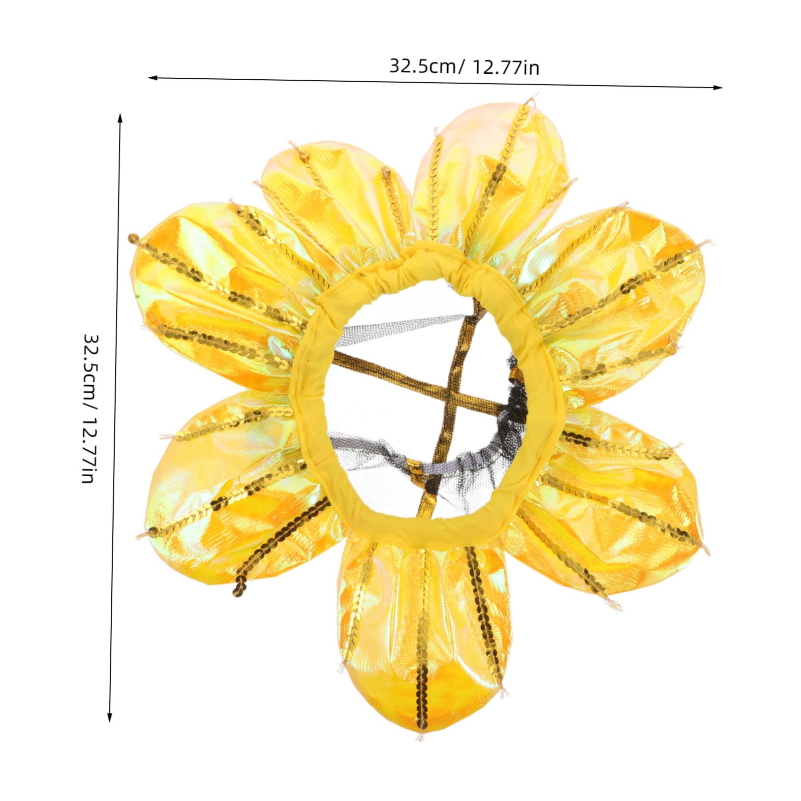 LIOOBO Sunflower Costumes Hat Lightweight Boys and Girls Headband Sunflower Event Headgear for Toddlers