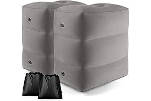 2-Pack Car Seat and Airplane Inflatable Foot Rest
