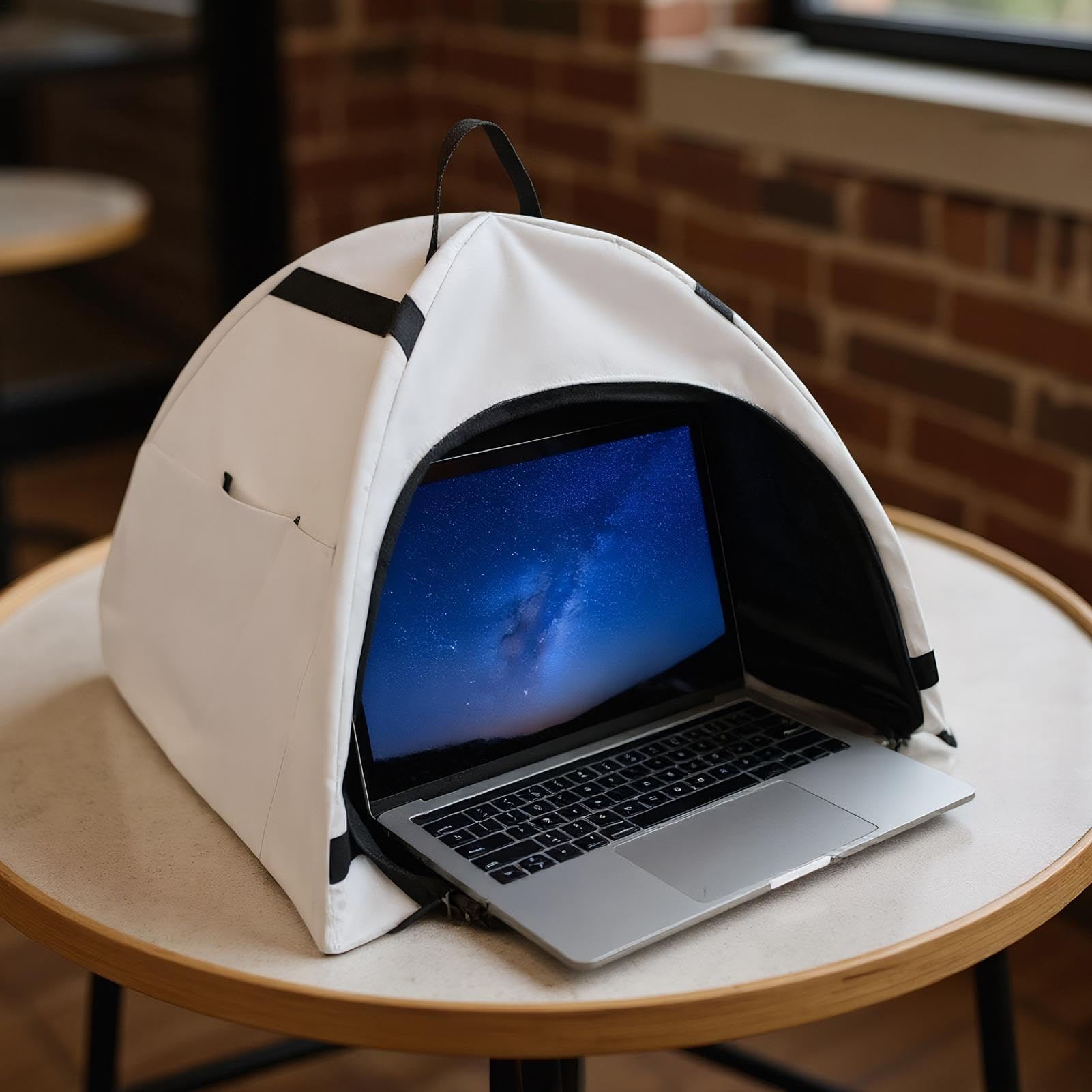 Tente Solaire pour Ordinateur Portable,Abri pour Travailler en Extérieur sur PC Portable | pour Confidentialité en Extérieur et Déplacements Professionnels Réunions