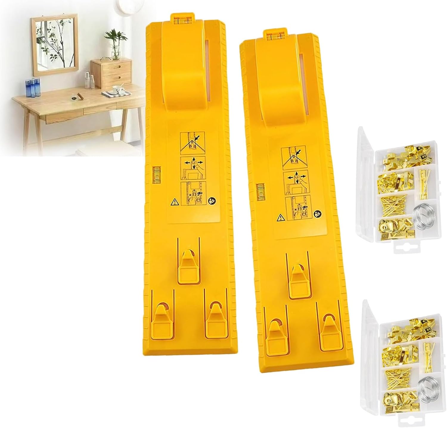 Goodergear Picture Hanger, Picture Hanging Kit, Picture