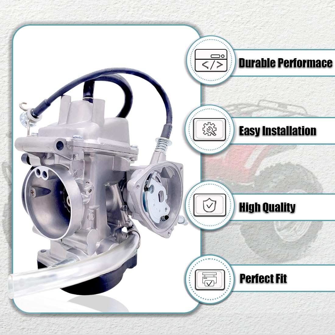 PD33J Vergaser Carb Für Yamaha YFM250 YFM350 YFM40 Produktbild-Vorschau 2