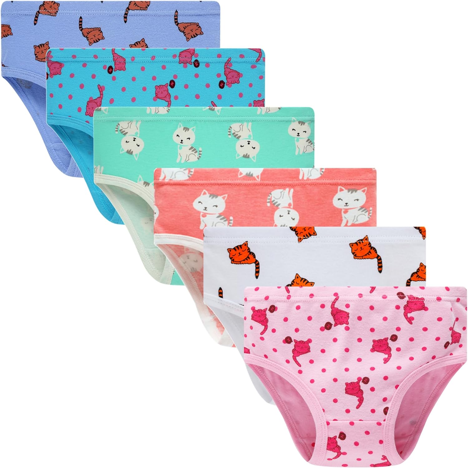 FamilyBlisst Girls Cotton Underwear Soft Chrildren Comfortable Kids Panties