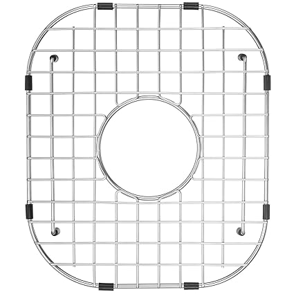 Serene Valley Sink Protector 12? x 14 1/4?, Centered Drain with Corner Radius 3-1/2