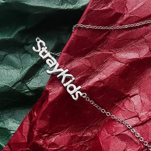 Miniatura 7 de Stray Kids Collar chapado en oro de 18 quilates Kpop StrayKids Merchandise Jewelry para Skz Fans regalos