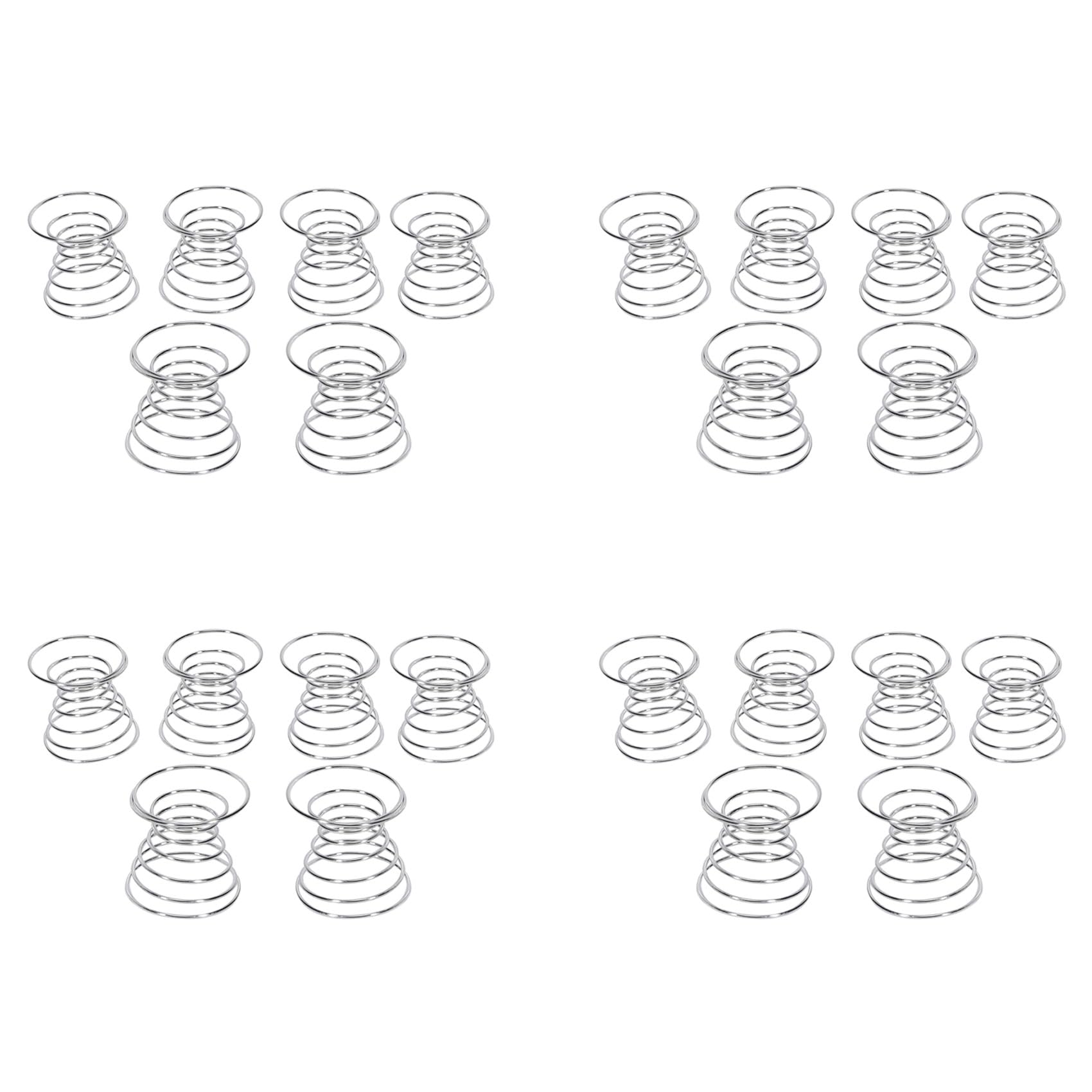 Hndhbfgrt 24 Pieces Air Plant Stand Airplant Container Tillandsia Holder Stainless Steel Plant Display Racks Air Pineapple Base