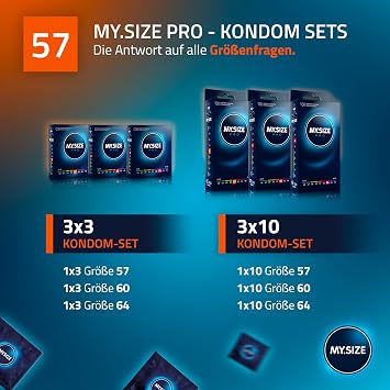 MY.SIZE Pro Condom Size 4 57 mm Pack of 36 The New Generation MY.SIZE Condoms