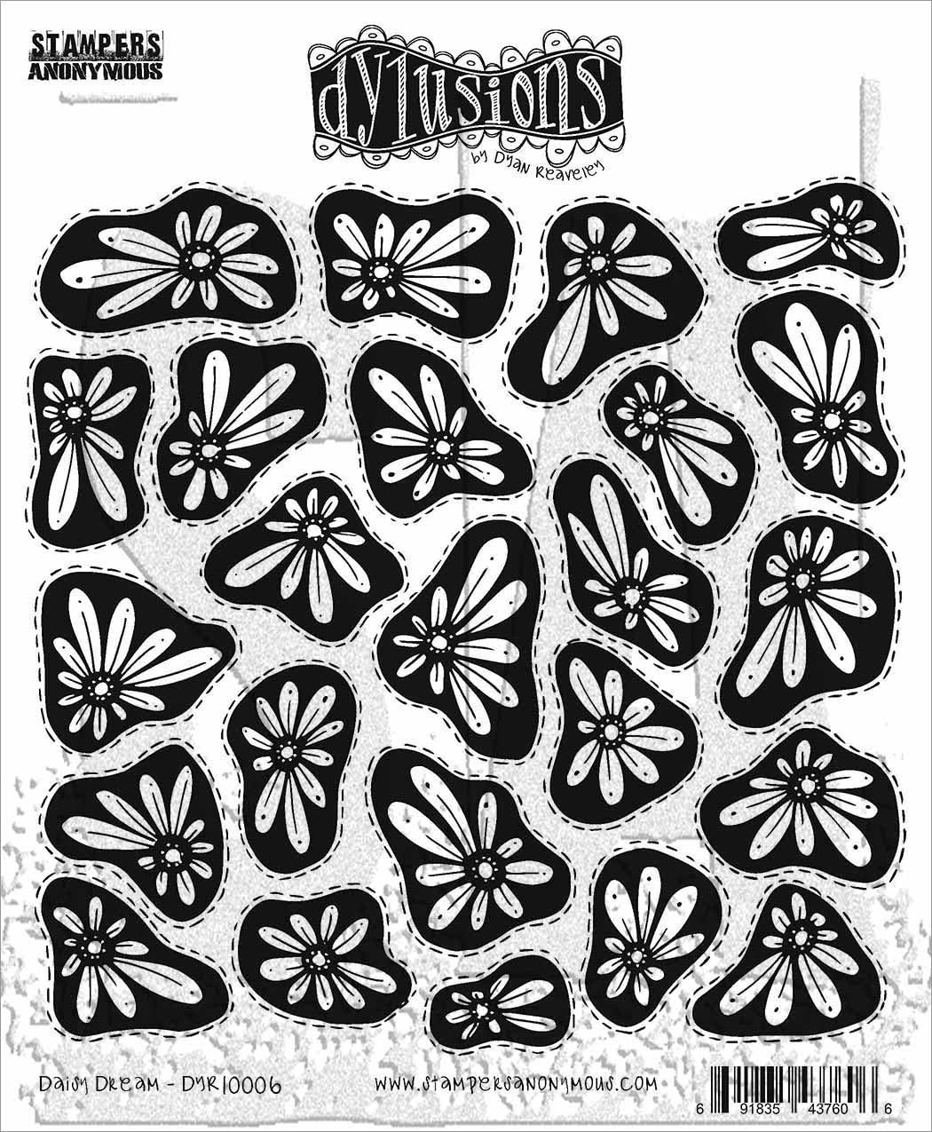 Dyan Reaveley's Dylusions Cling Stamp Collections 8.5"X7" - Daisy Dream*