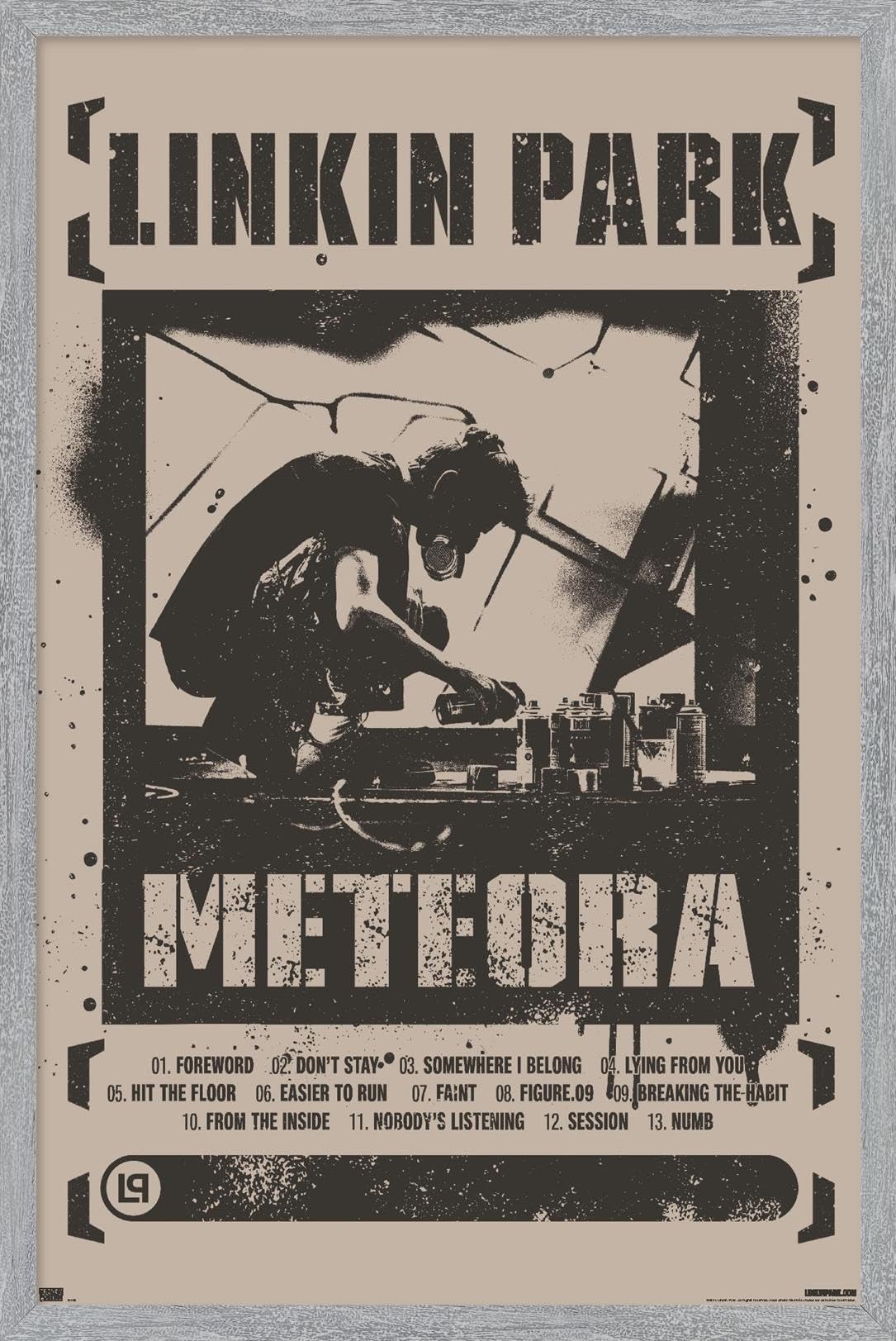 Trends International Linkin Park - Meteora Wall Poster, 34L x 22.4W, Gray Framed Version