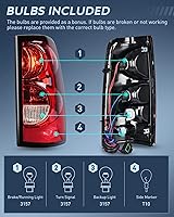 Vista 2 de Nilight Conjunto de luz trasera compatible con Chevy Silverado 1500 1500HD 2500 2500HD 2500 2500HD 3500 2007 Chevrolet Classic OE Style lámpara Lado