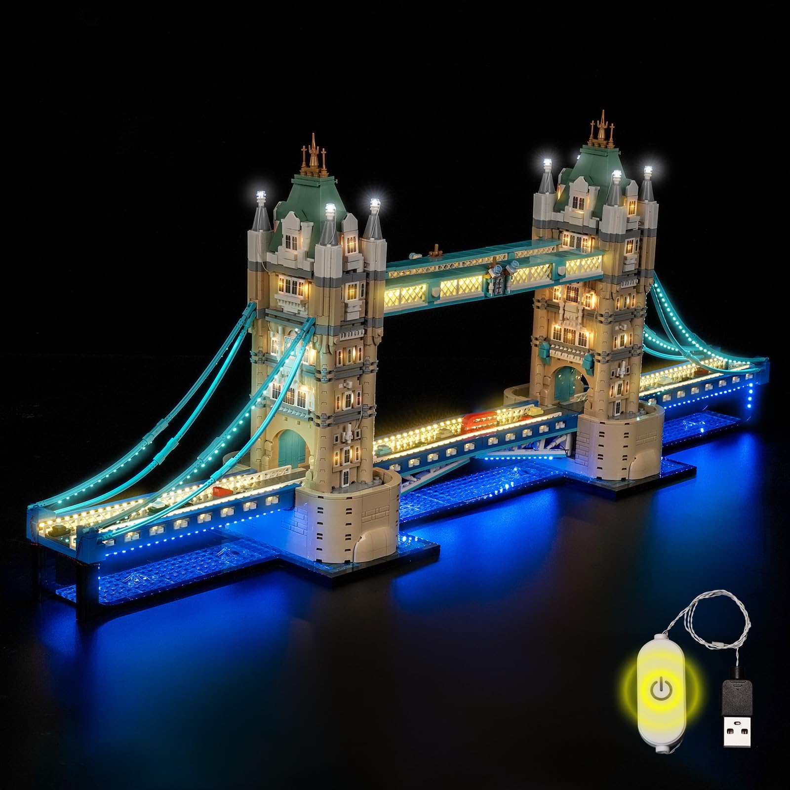 LocoLee LED Light Set compatible with LEGO 21067 Tower Bridge
