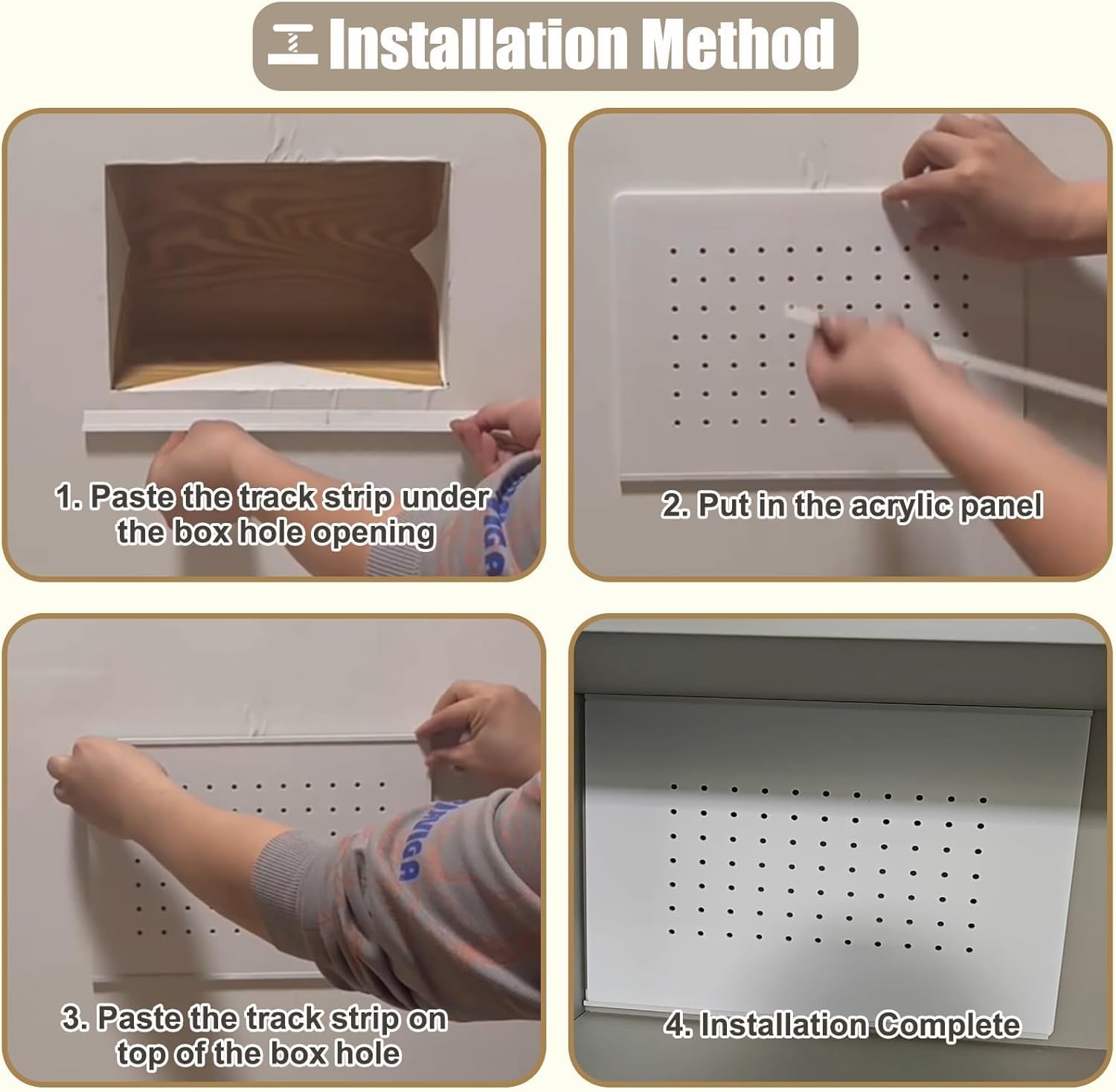 Copri Cassaforte a Muro Copertura per Quadro Elettrico Sottile da 0,5 Cm per Nascondere la Parete, Copertura per Scatola Interruttori Homeline per Decorazione Pittorica,B,55x45cm(21 5/8x17 3/4)