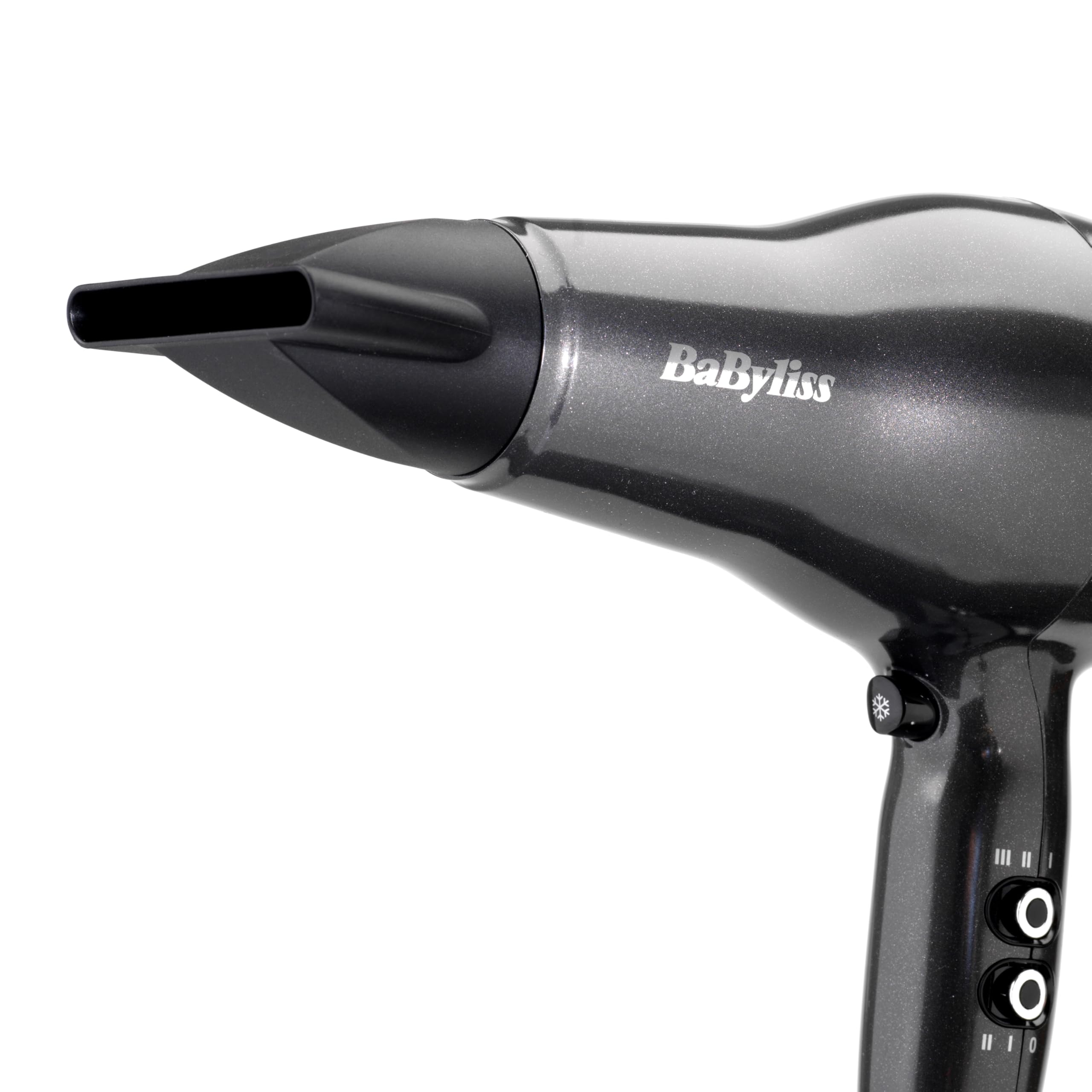 BaByliss D6490DE Asciugacapelli Platinum Diamond 2300W Motore AC Professionale, Funzione Ionica Anti-Crespo, Griglia in Diamond Ceramic