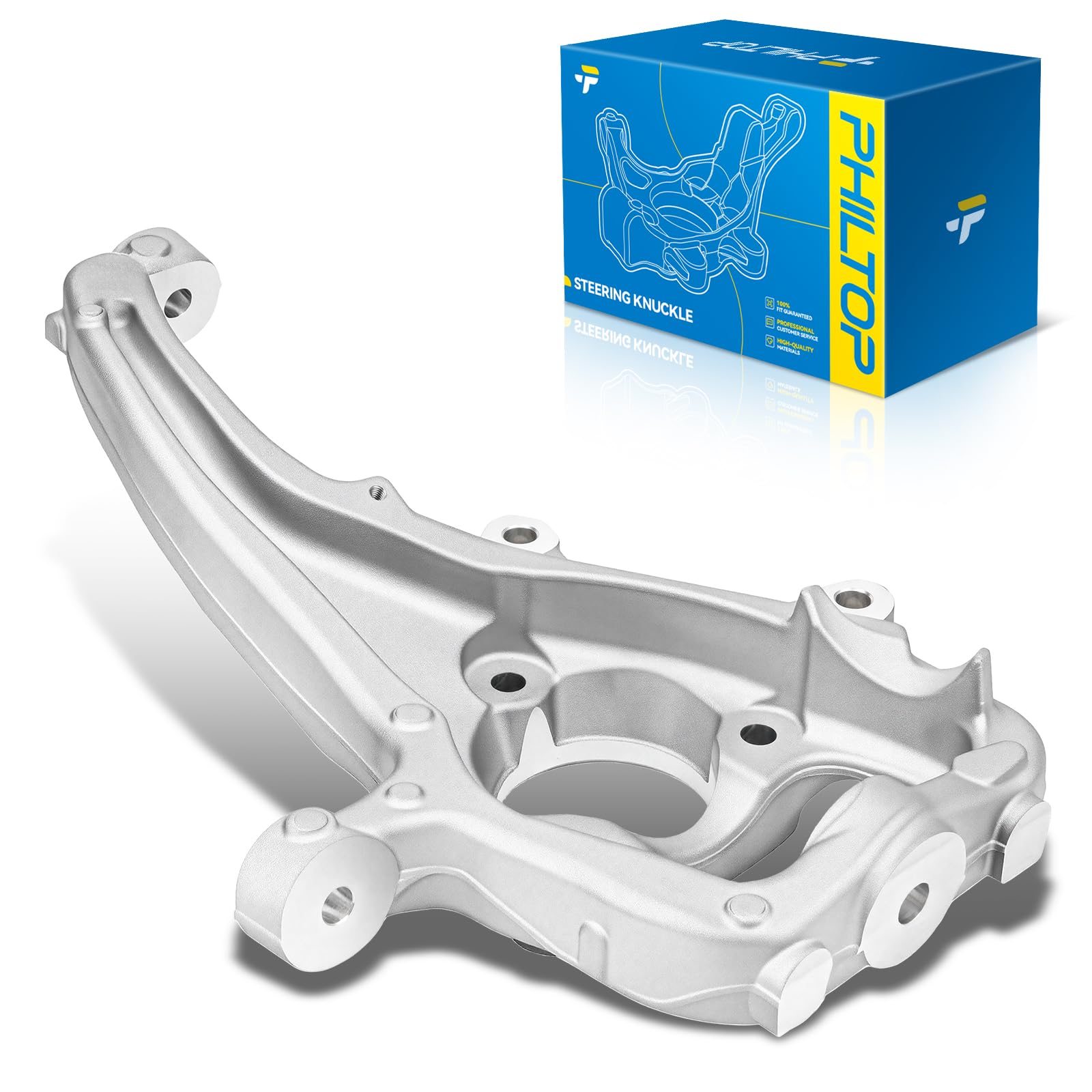 PHILTOP 1PC Steering Knuckle Replacement for 2011-2018 1500, 2003-2010 Ram 1500, 2019-2021 1500 Classic,Front Right Replaces 698238