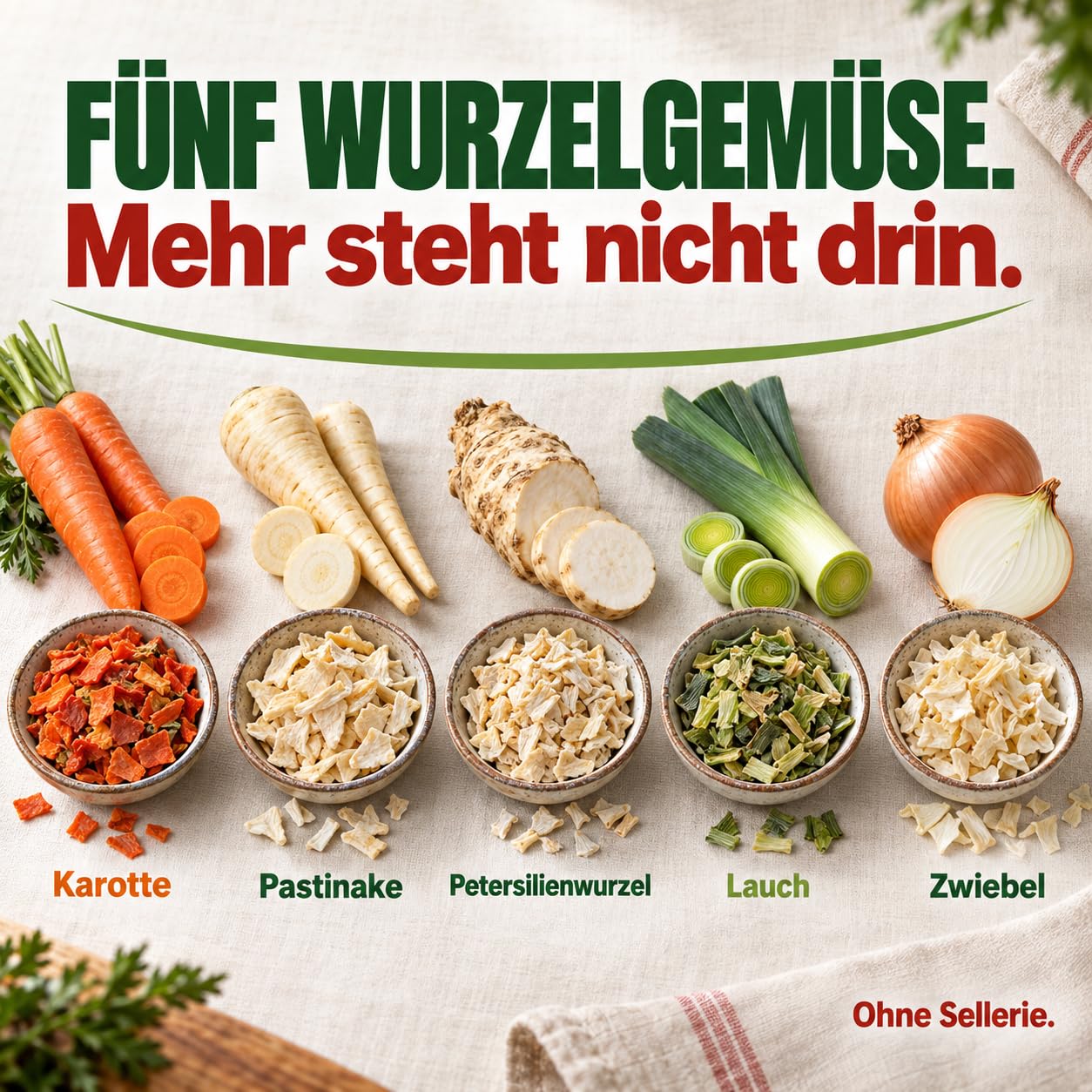 GiDeli Verduras Secas para Sopa 20kg, Verduras para Caldo sin Sal
