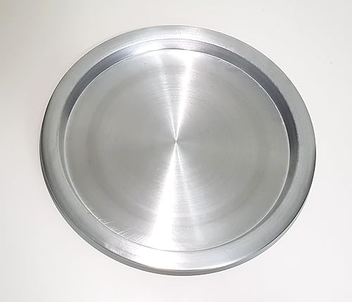 Miniatura 3 de DLK - 18 pulgadas XXL - Bandeja Kunefe de aluminio grande, juego de platos Kunafa, sartén Kunefe para dulce, Kunafeh o Kadaifi, plata