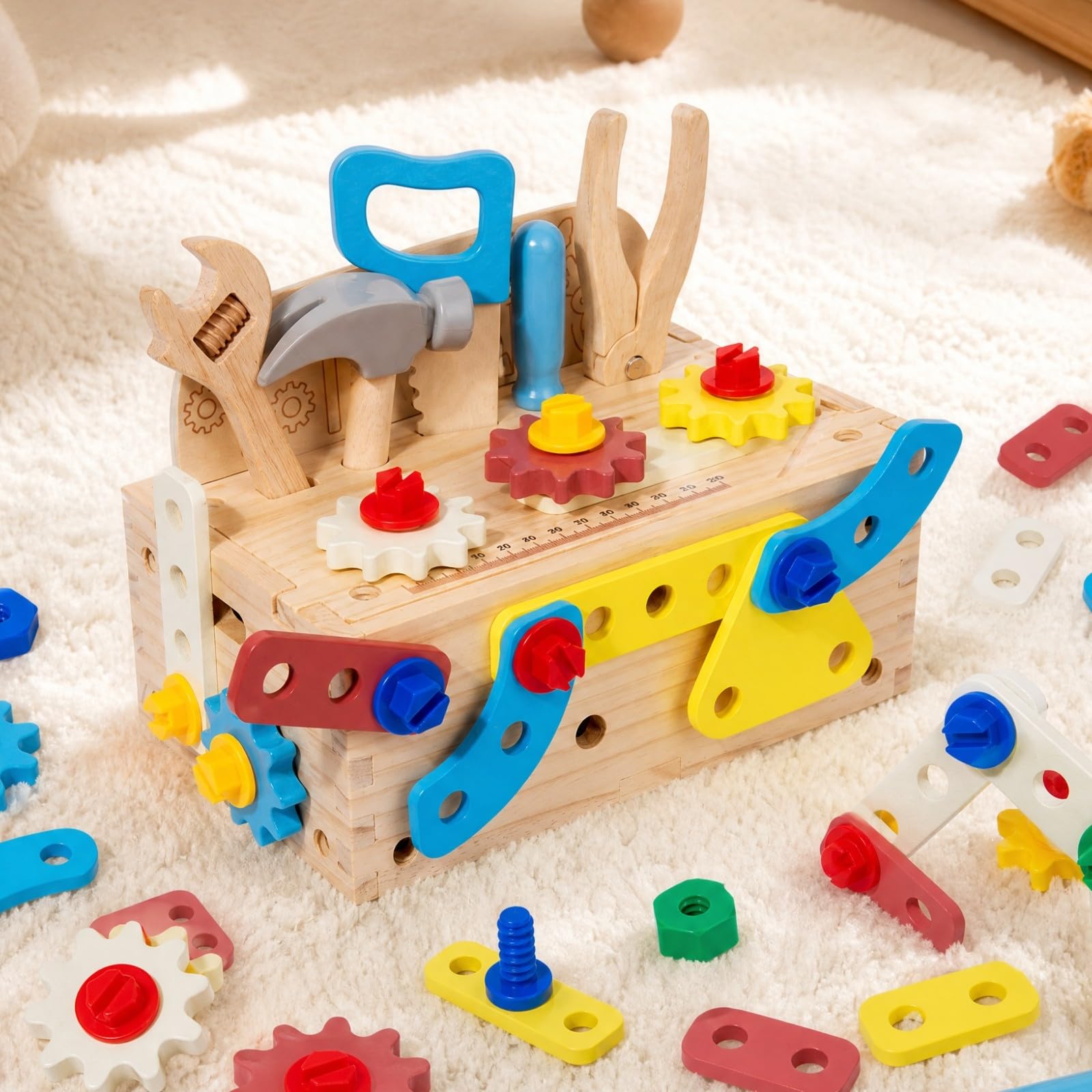 Milageto Cassetta Attrezzi Bambini Didattico | educativo, Cassetta degli Attrezzi con Maniglia, Educativo, Giocattoli, per Asilo