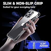 Vista 6 de ORIbox - Funda para iPhone 13 Pro, con 4 esquinas a prueba de golpes, color negro